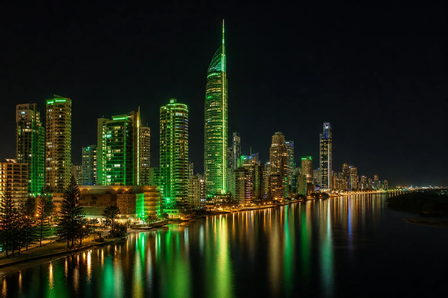 Editorial city guide graphic for Spirit Casino readers in Gold Coast, QLD